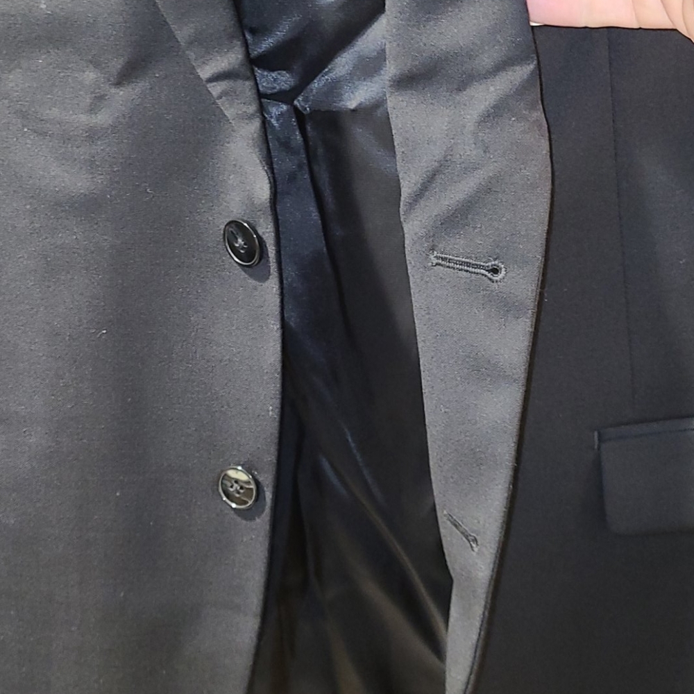 Calvin Klein wool blazer stretch black - Picture 7 of 12